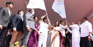 KTR flags off vehicles for waste collection