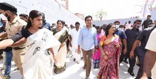 Tukaram Gate RuB opened by K T Rama Rao