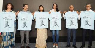 Hyderabad: PV Sindhu unveils T-shirt for Whitathon Run 2022