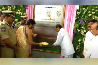CM KCR inaugurates Telangana Police Integrated Command and Control Centre