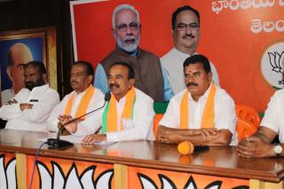Eatala Rajender appeals for calm in Huzurabad