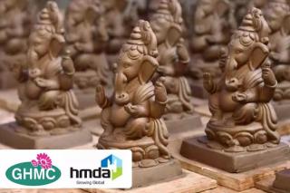 GHMC set to distribute 4 lakh clay idols of Ganesh
