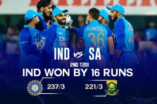 IND vs SA 2nd T20I: SA ను 16 పరుగుల తేడాతో ఓడించిన భారత్ 2-0తో సిరీస్‌ను కైవసం చేసుకుంది