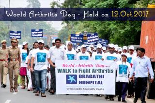 ప్రపంచ కీళ్లనొప్పుల దినోత్సవం సందర్భంగా హైదరాబాద్‌లో జరిగిన వాకథాన్‌లో 1,000 మందికి పైగా పాల్గొన్నారు: