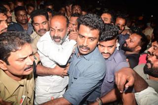 Telangana BJP president Bandi Sanjay taken into preventive custody