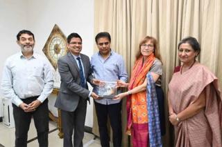 KTR welcomes German Consul Michaela Kuchler to Hyderabad