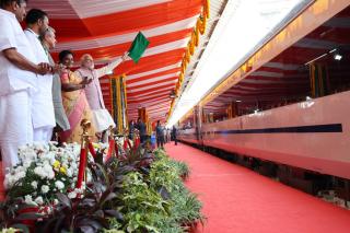 PM Modi flags off Secunderabad-Tirupati Vande Bharat Express train in Hyderabad