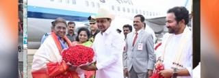 Prez Murmu reaches Hyderabad to attend Alluri’s birth anniversary fete