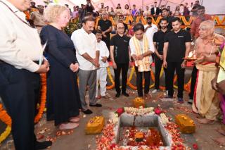KTR lays foundation of Amara Raja Group‘s energy labs